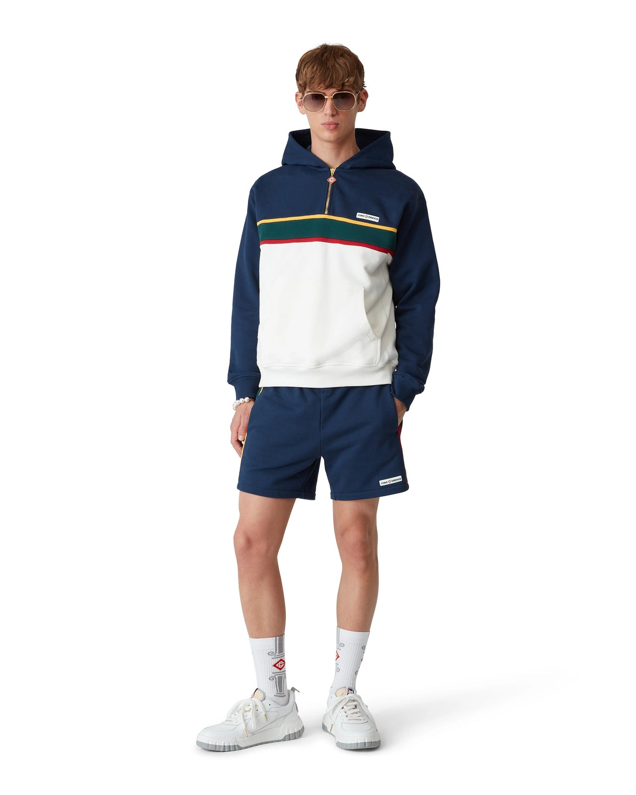 Mens Court White & Grey Sneaker | Casablanca Paris - 3