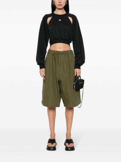 adidas cut-out cropped sweatshirt outlook