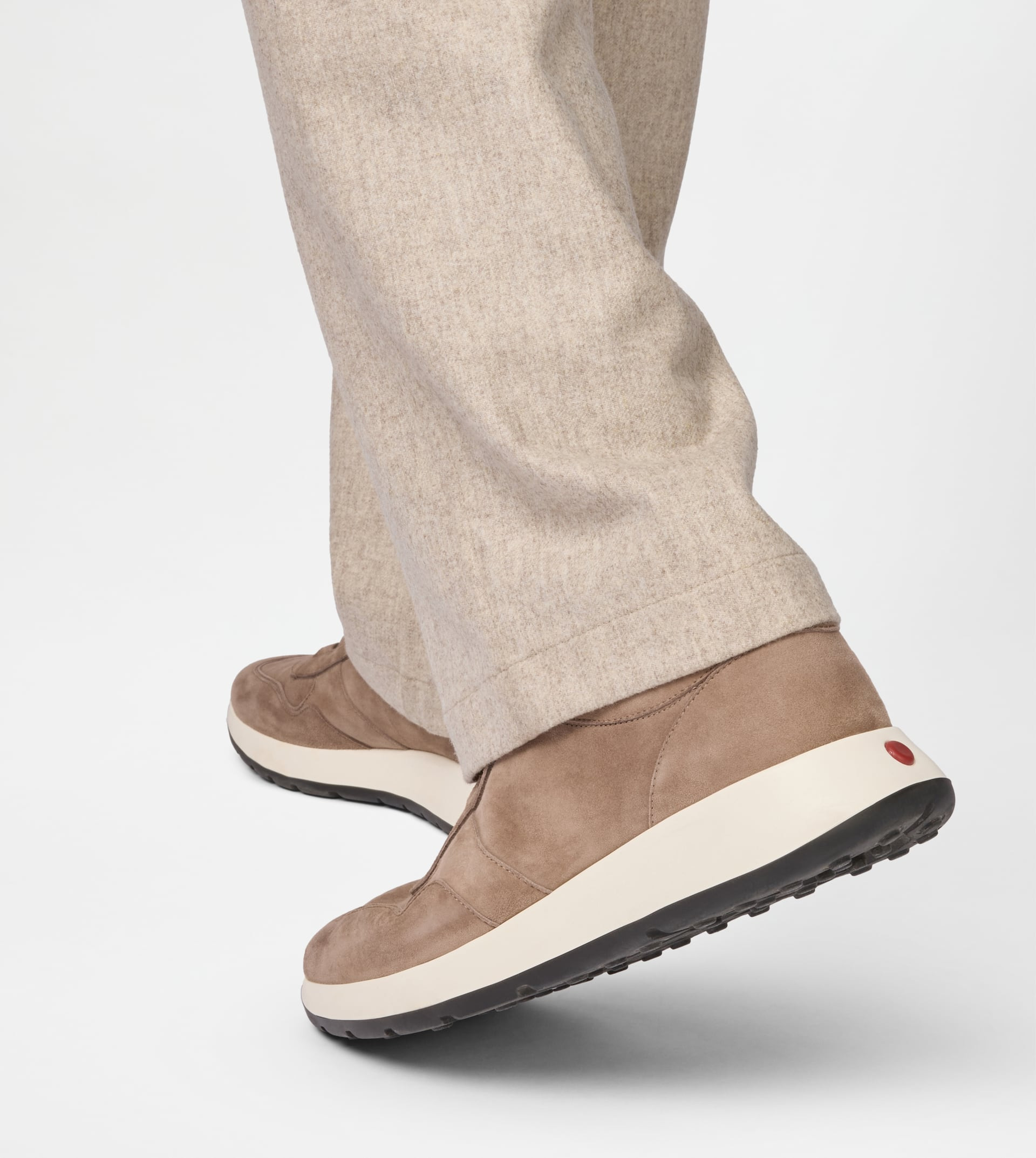 SNEAKERS IN SUEDE - BEIGE - 2