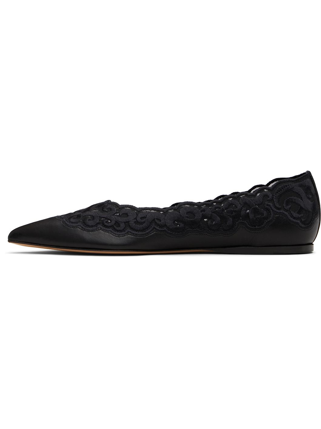 Black Ziva Ballerina Flats - 3