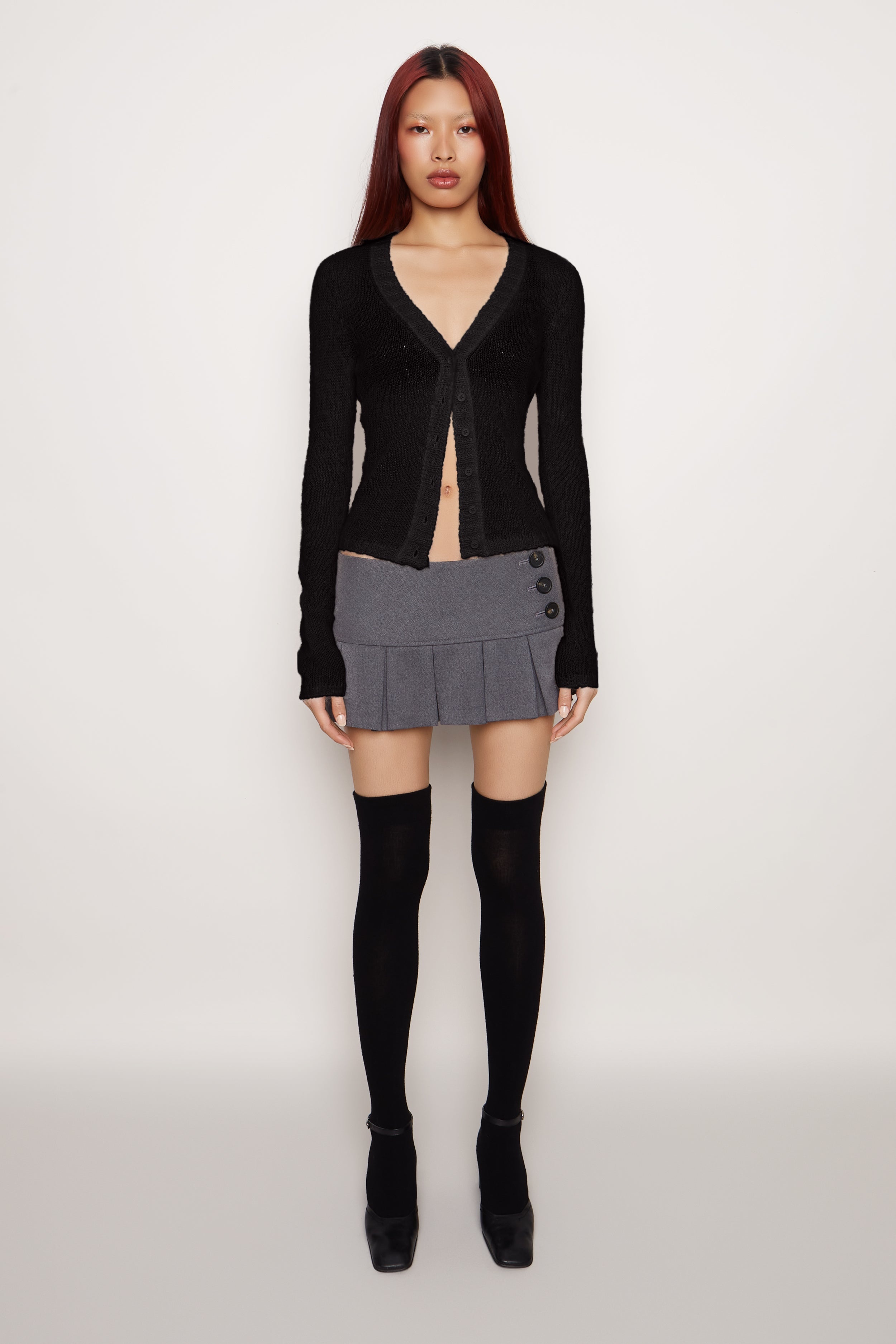 FULL LENGTH MOHAIR CARDIGAN - 2