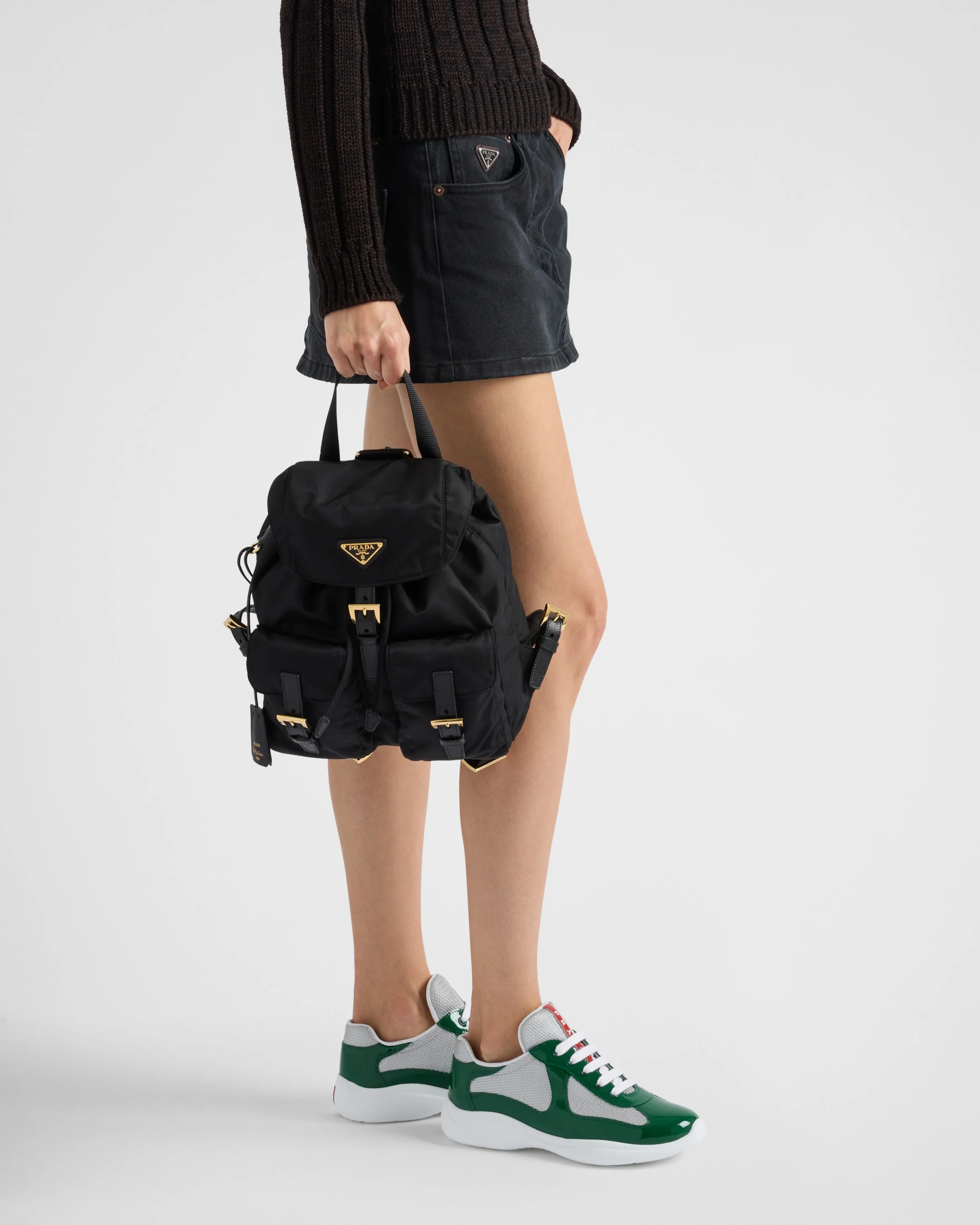 Prada Prada America's Cup biker fabric sneakers | REVERSIBLE