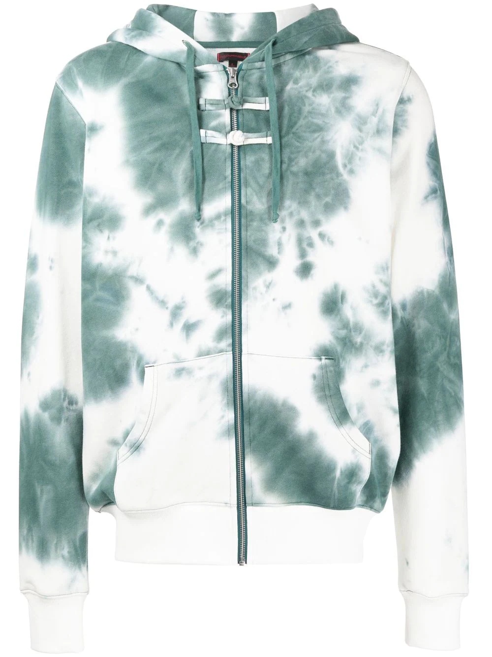 tie-dye zip-up hoodie - 1