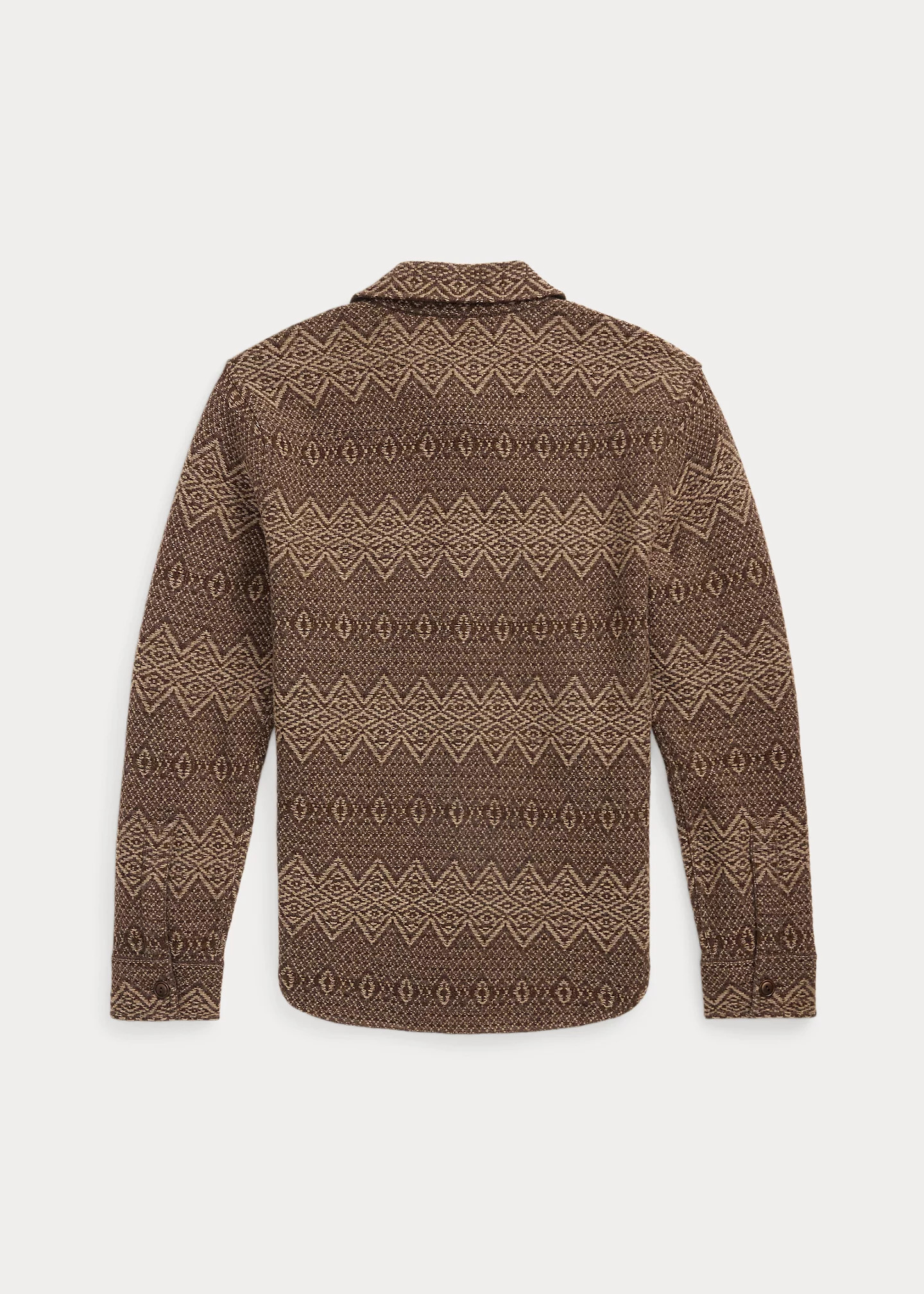 Jacquard-Knit Wool Workshirt Sweater - 2