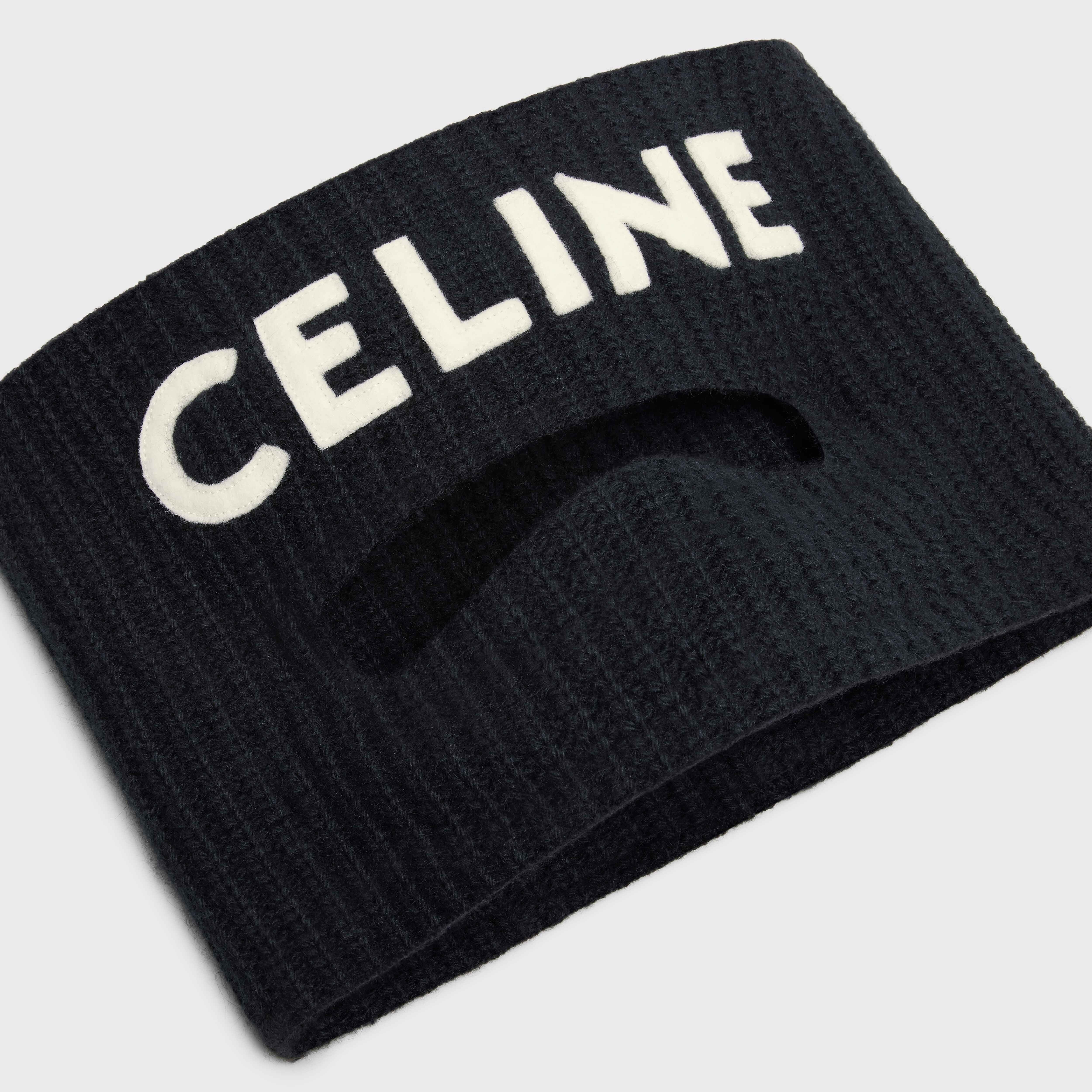 CELINE EMBROIDERED WOOL MASK - 5