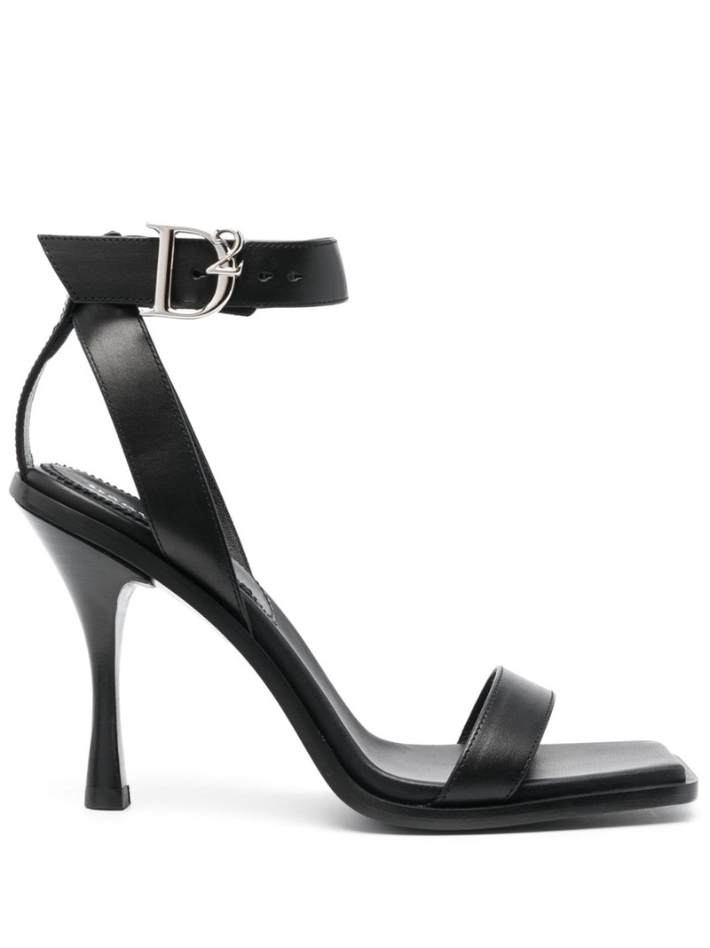 D2-buckle 100mm leather sandals 1
