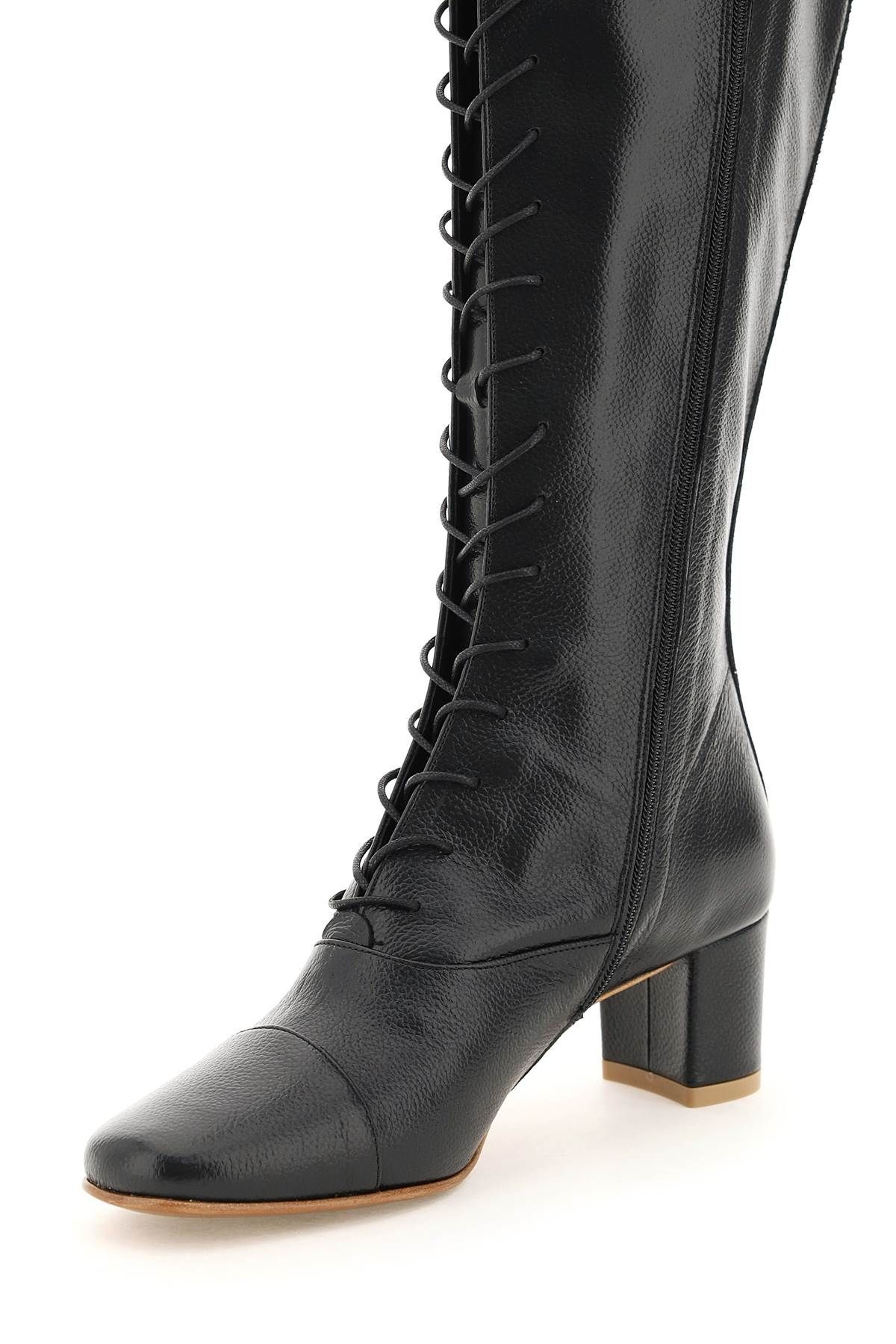 LADA BOOTS IN GRAINED LEATHER - 4