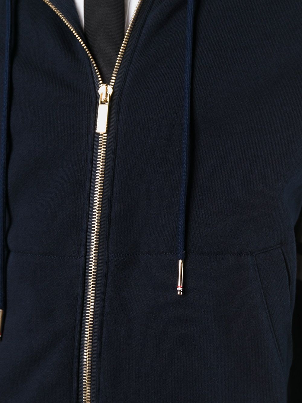 4-Bar jersey zip-up hoodie - 5