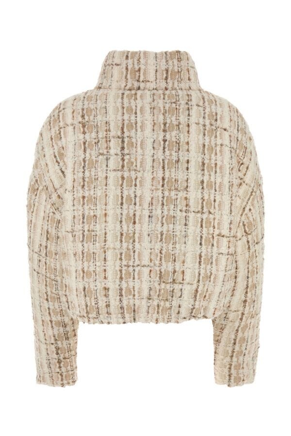 Khrisjoy Women Embroidered Tweed Down Jacket - 2
