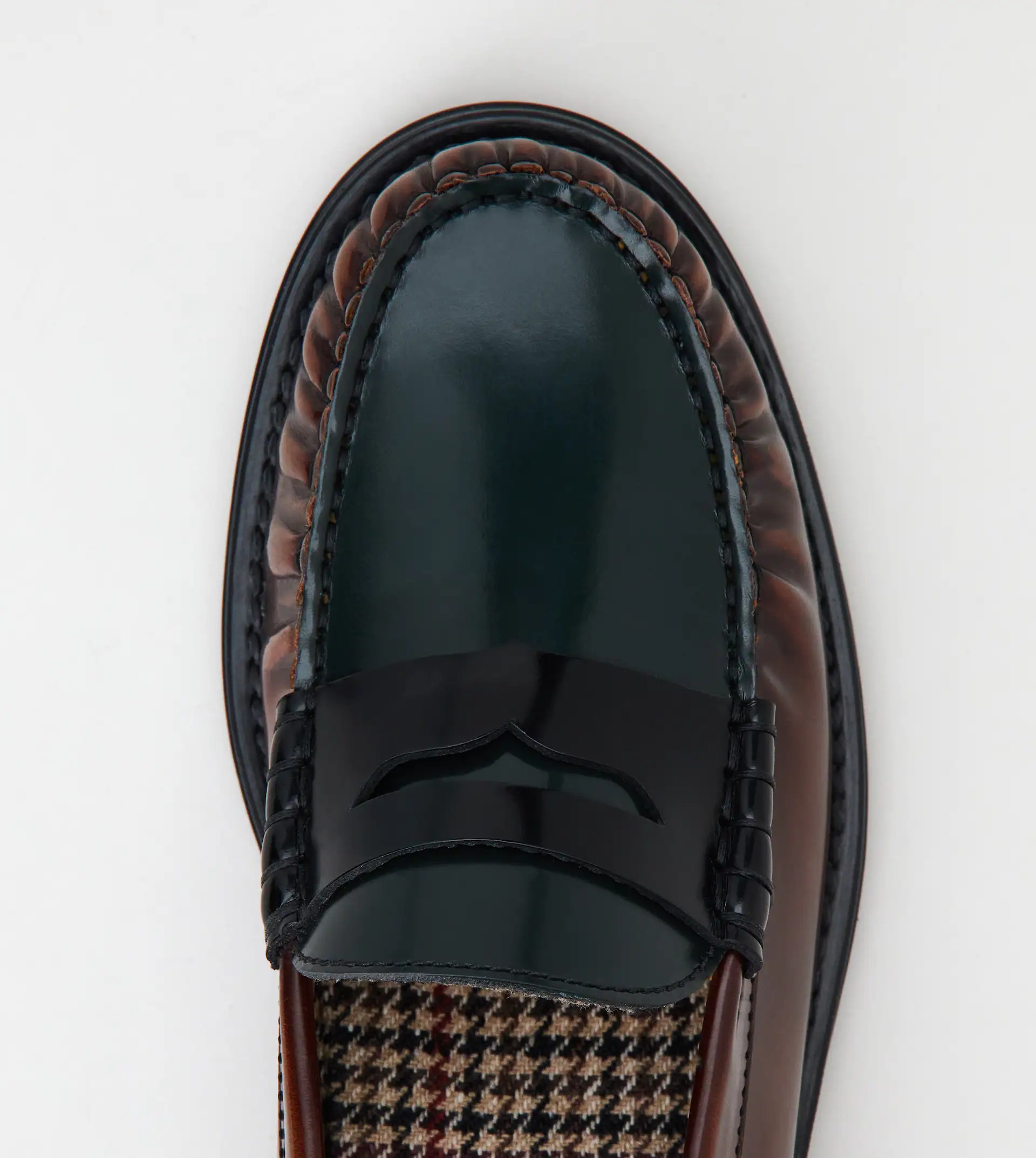 LOAFERS IN LEATHER - BLACK, BROWN - 4