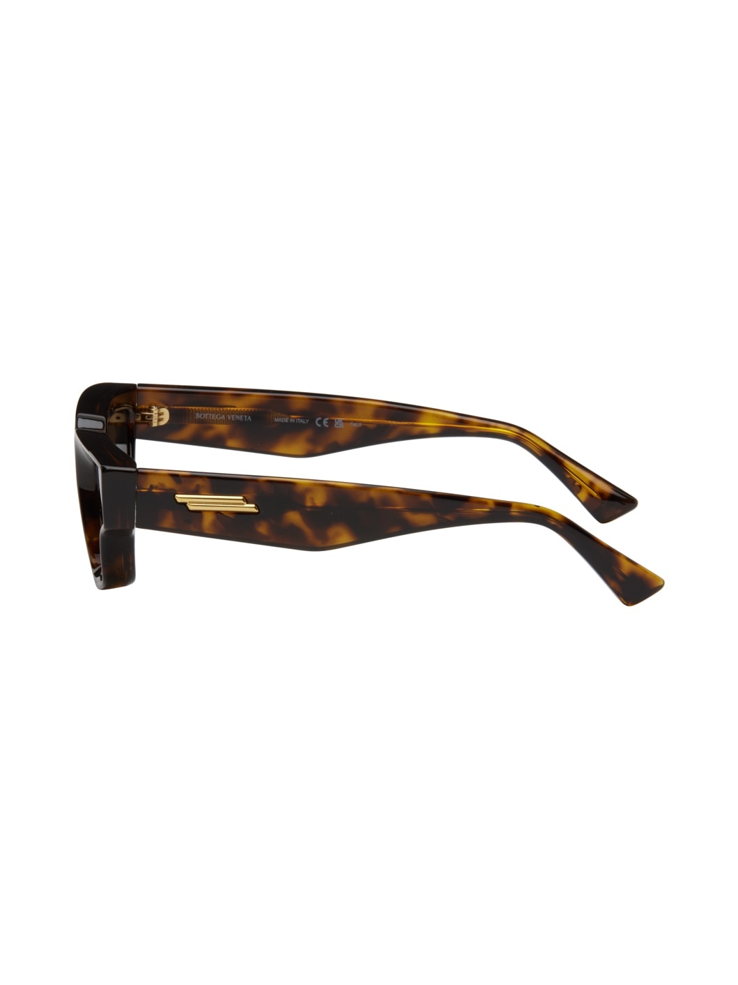 Tortoiseshell Sharp Square Sunglasses - 3