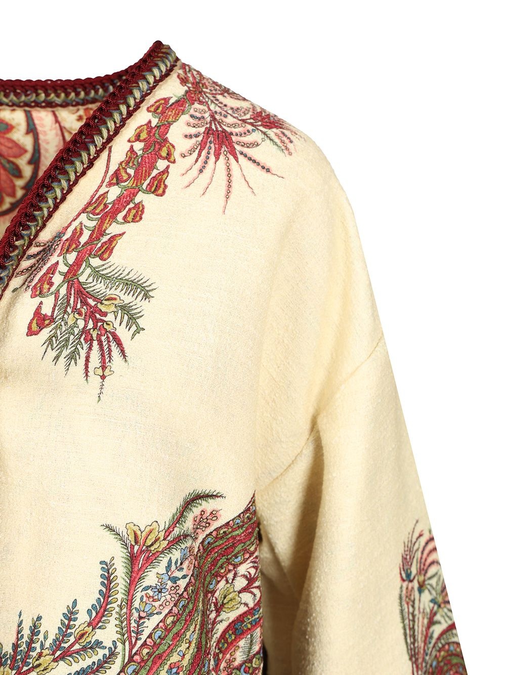 Cream Multicolor Paisley Print Short Sleeve Shirt Shirts Multicolor - 4