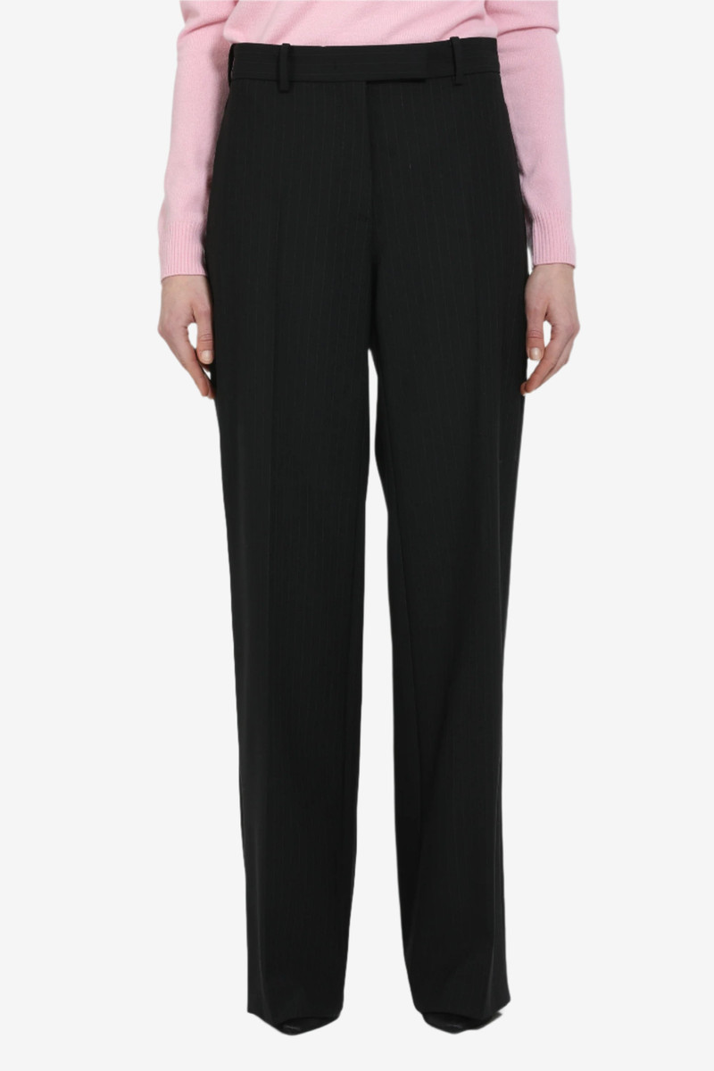 PALAZZO TROUSERS WITH STRIPED BELT LOOPS 1