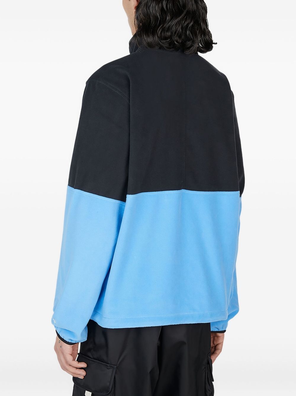 colour-block zip-up sweatshirt - 4