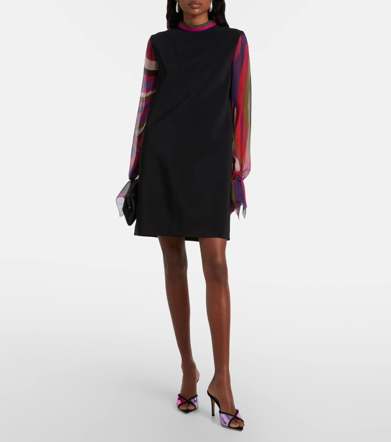 Gianvito Rossi 85 suede-trimmed metallic leather mules outlook