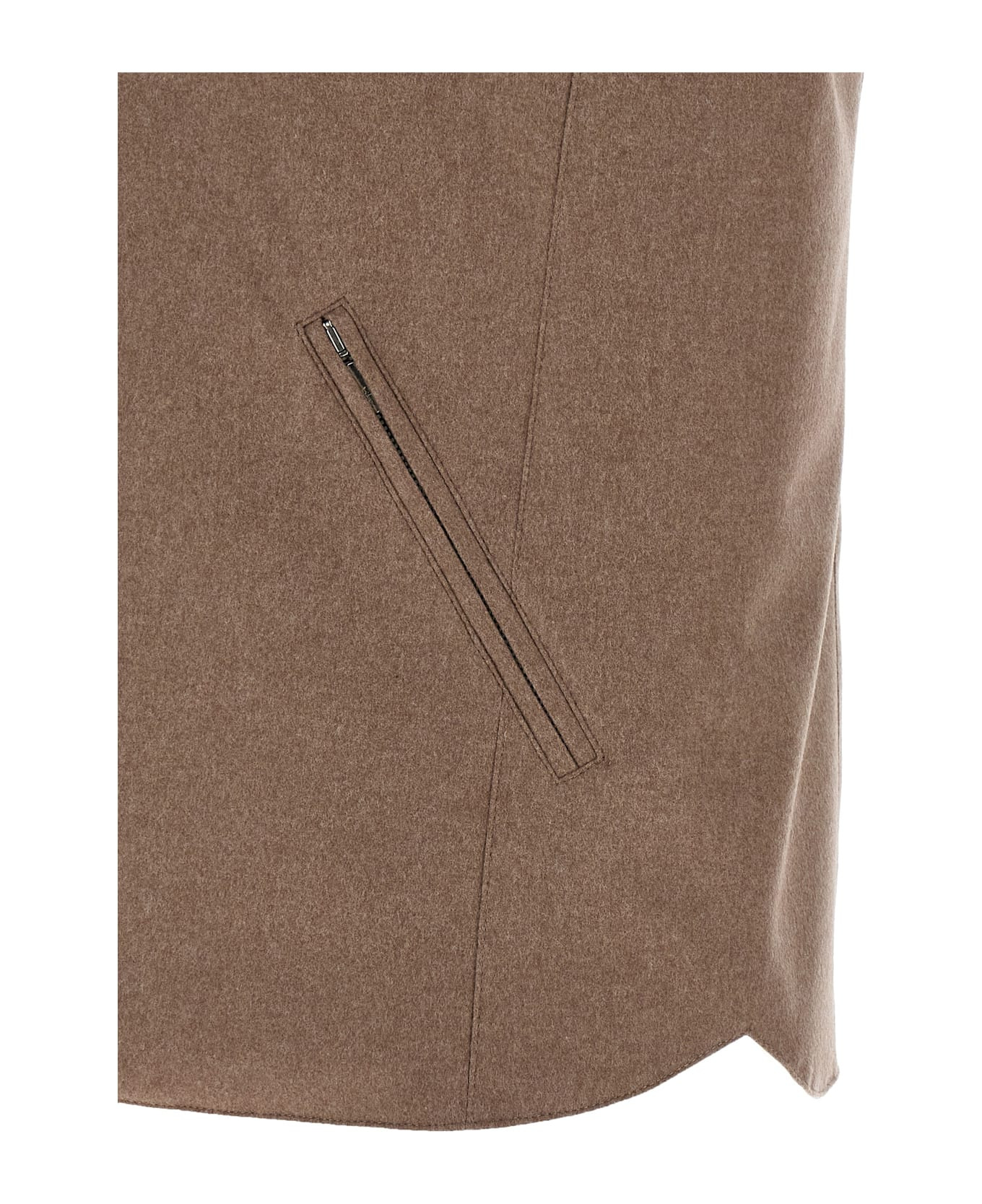 Padded Wool Vest - 4