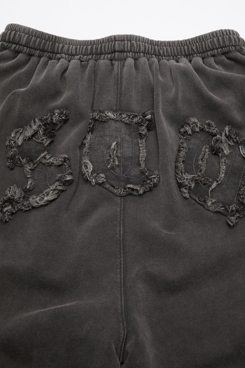 Logo cargo sweatpants - Faded black 6