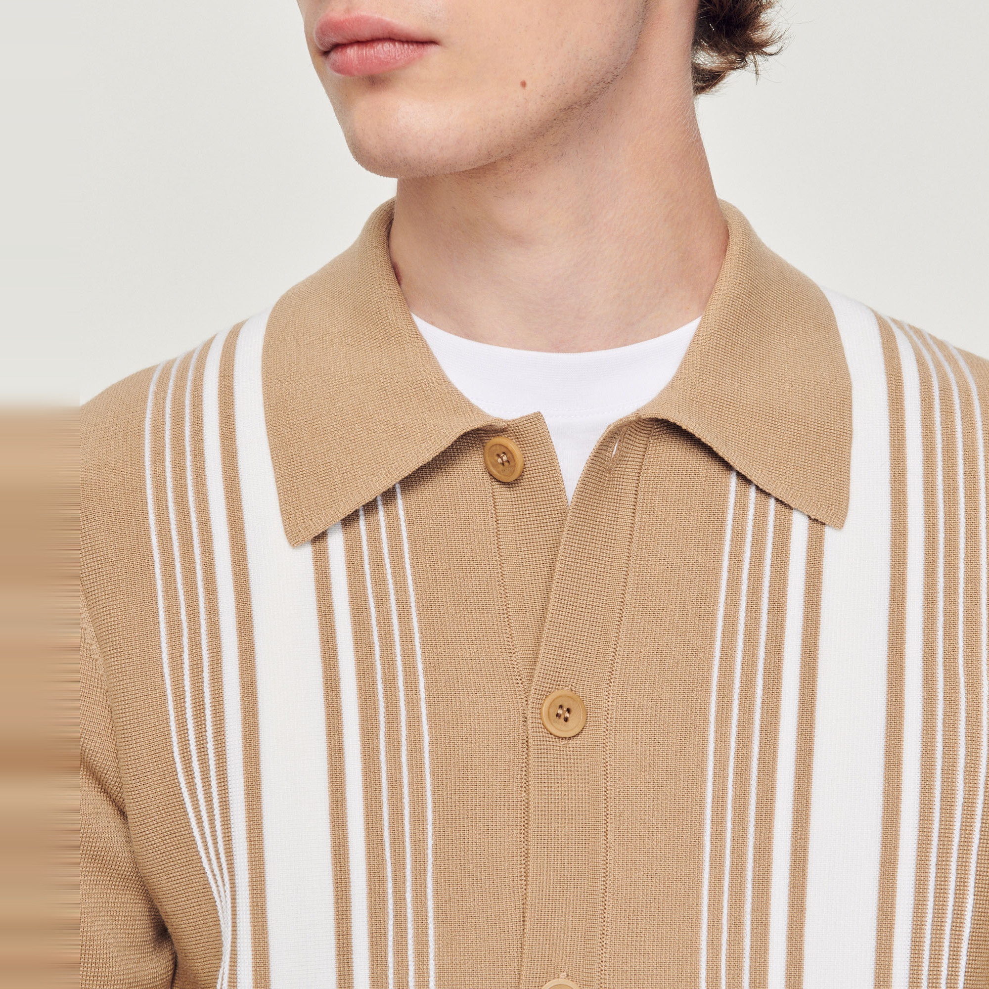 Cardigan with contrasting embroidery - 3