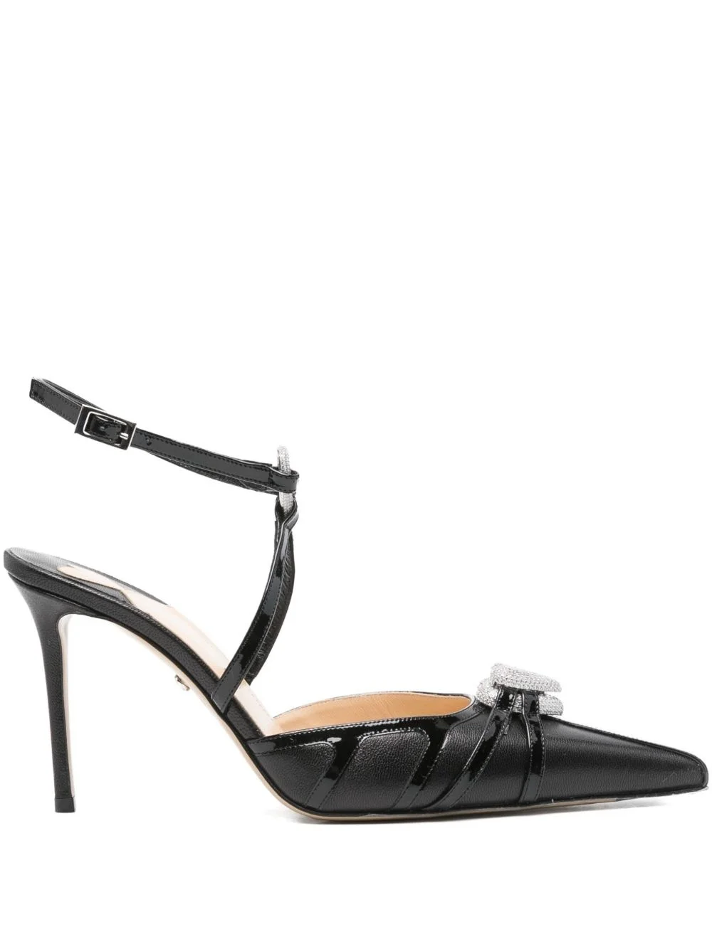 100mm heart-embellished pumps - 1