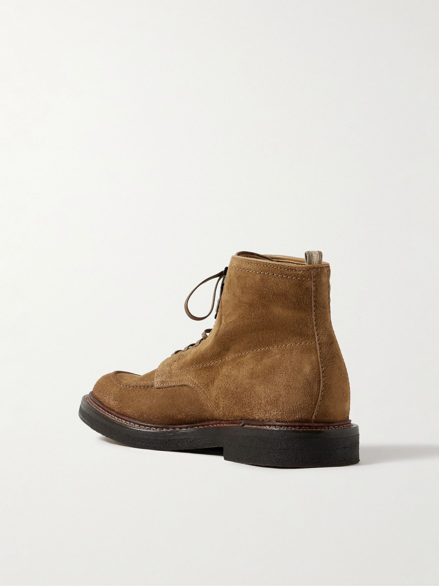 Aston Crepe 004 Suede Boots Brown - 4