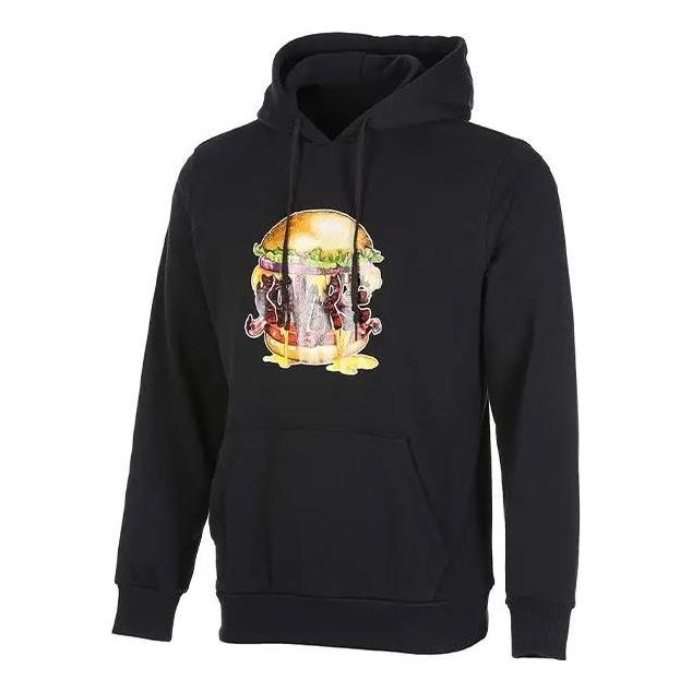 Converse Burger Pullover Hoodie 'Black' 10022263-A01 - 1