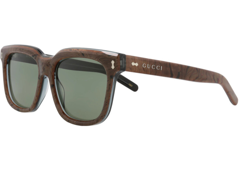 GUCCI Gucci Square-Frame Recycled Acetate Sunglasses Blue Blue Green (GG1523S-30014802-003) outlook