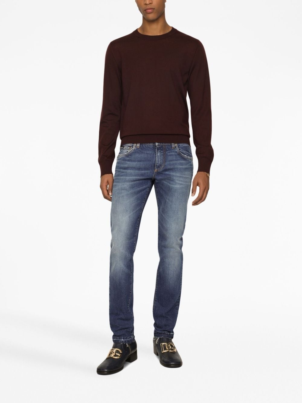 crew-neck cashmere jumper - 3