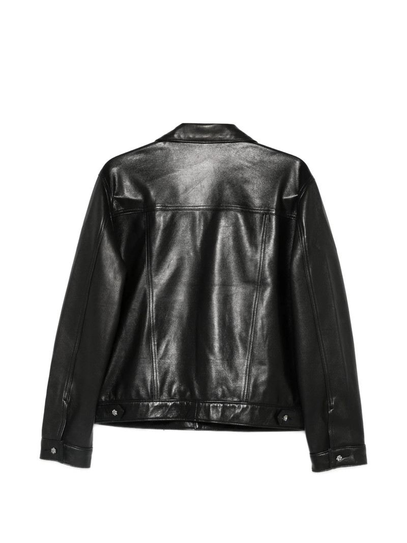 ERNEST W. BAKER Ernest W. Baker Multiple-pockets Buttoned Leather Jacket outlook