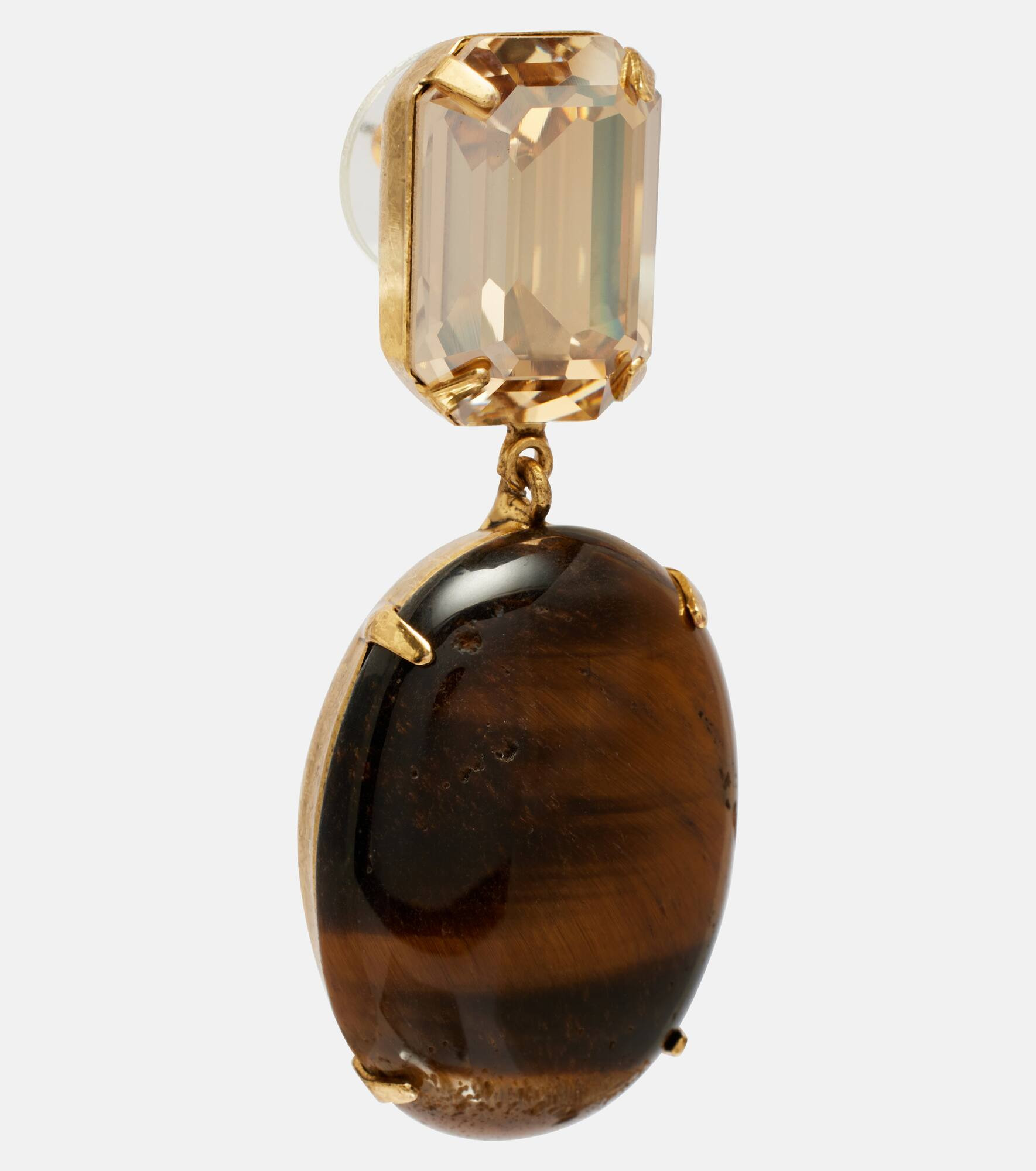 Xiomara crystal-embellished gold-plated earrings - 2