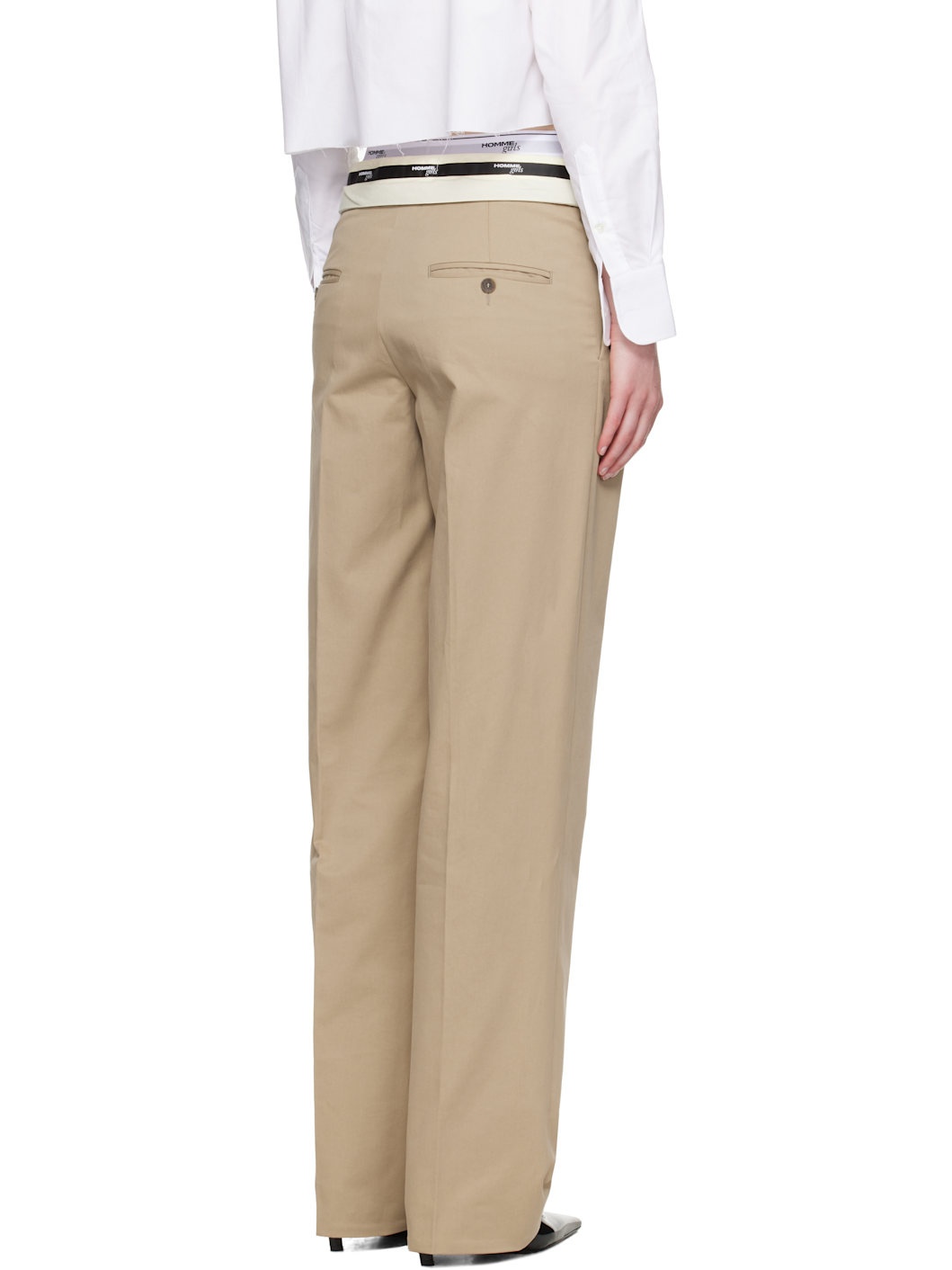 Khaki Big Belt Trousers - 3