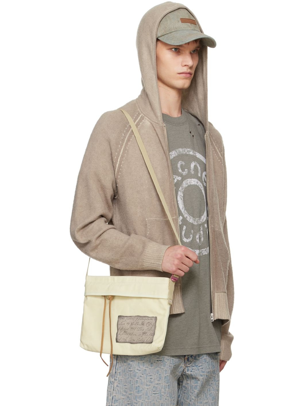 Taupe Raglan Sleeve Hoodie - 2