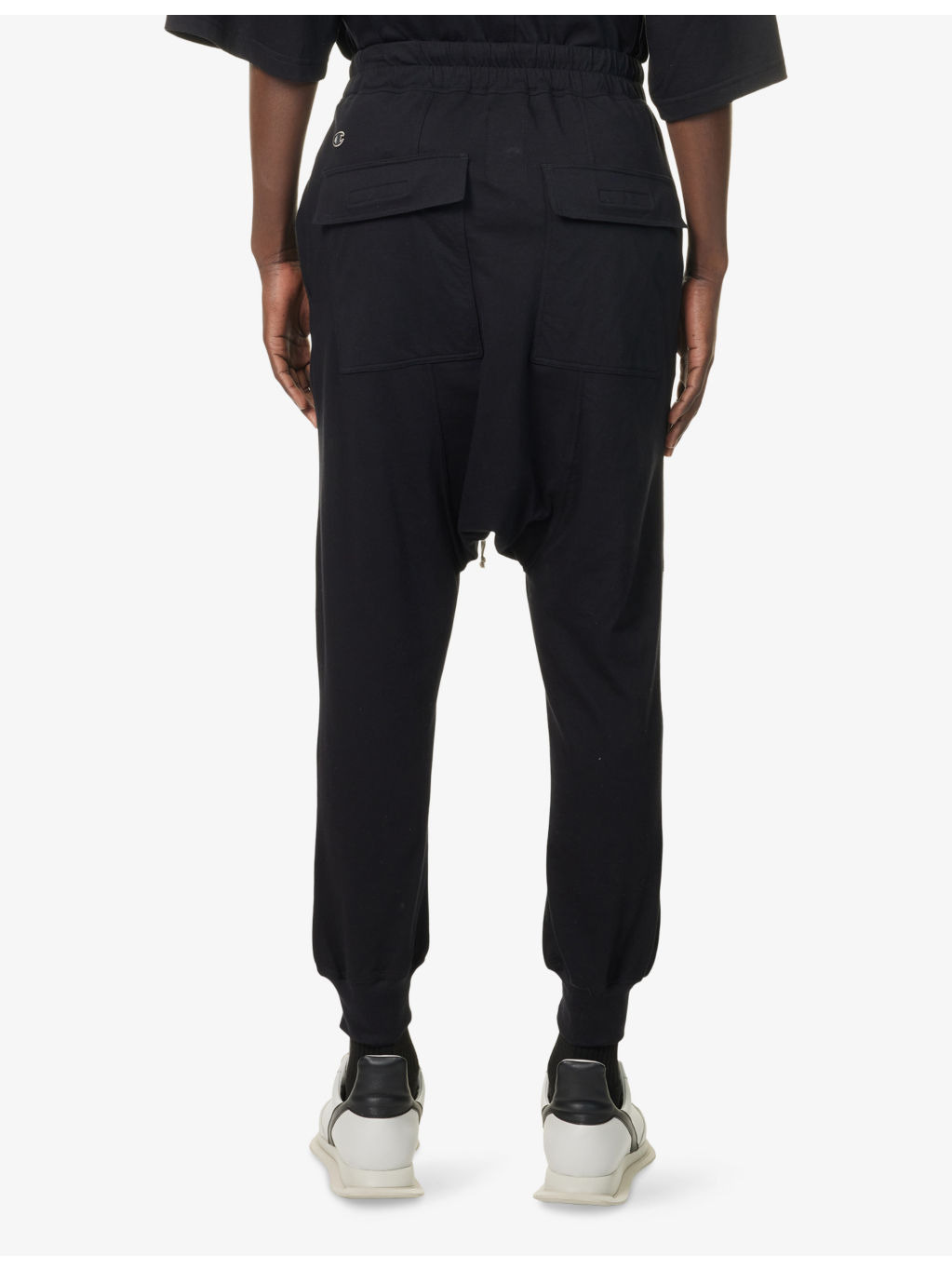 Rick Owens X Champion Logo-Embroidery Cotton-Jersey Jogging Bottoms - 4