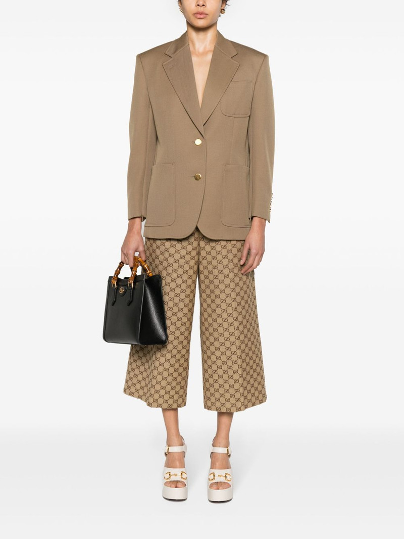 GUCCI single-breasted Horsebit-detail wool blazer outlook