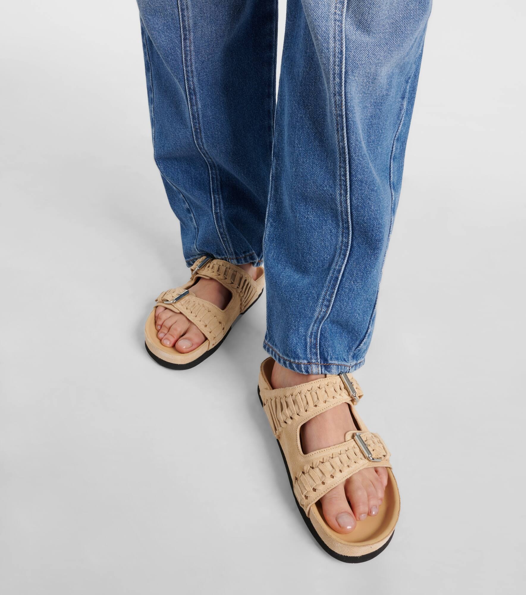 Lennyo studded leather sandals - 4