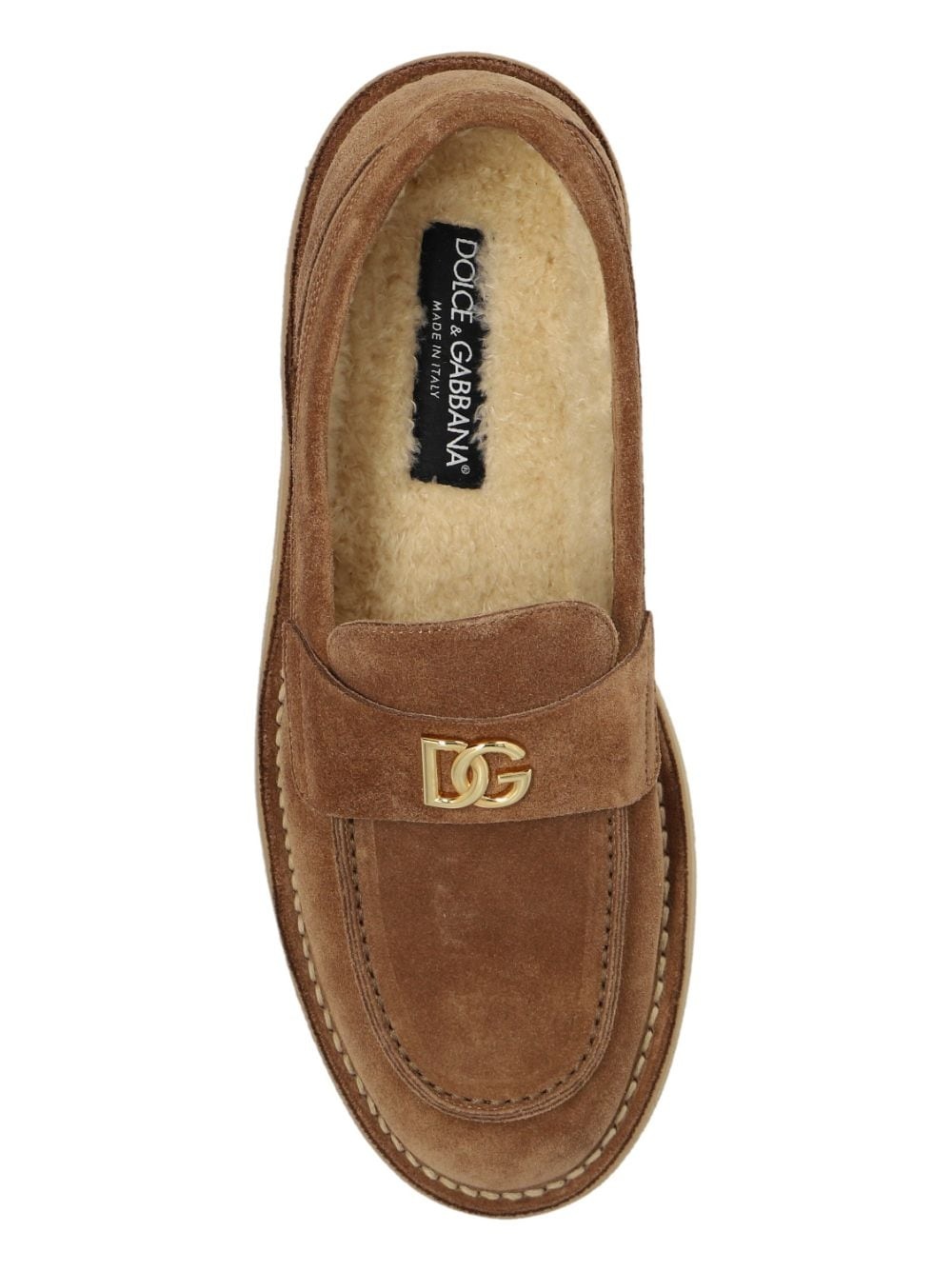 logo-lettering loafers - 6