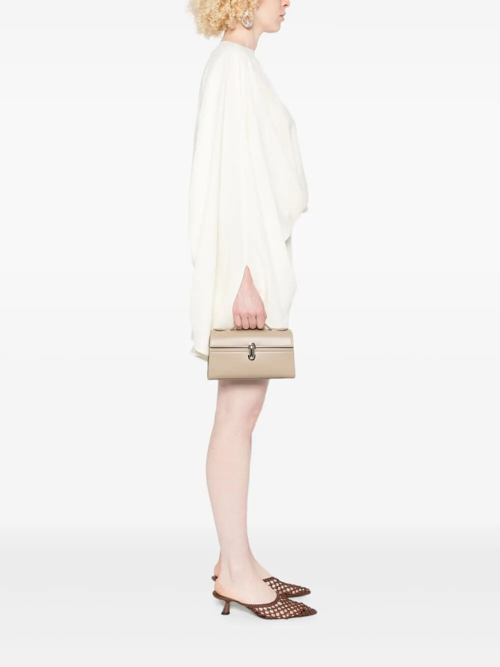 Savette Women "Symmetry Pochette" In Smooth Calf Leather - 5