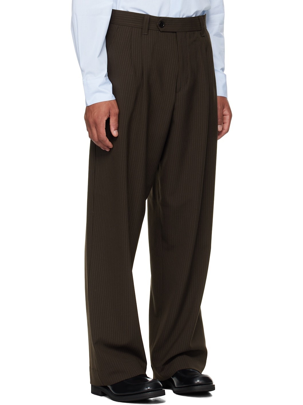 Brown Classic Trousers - 2