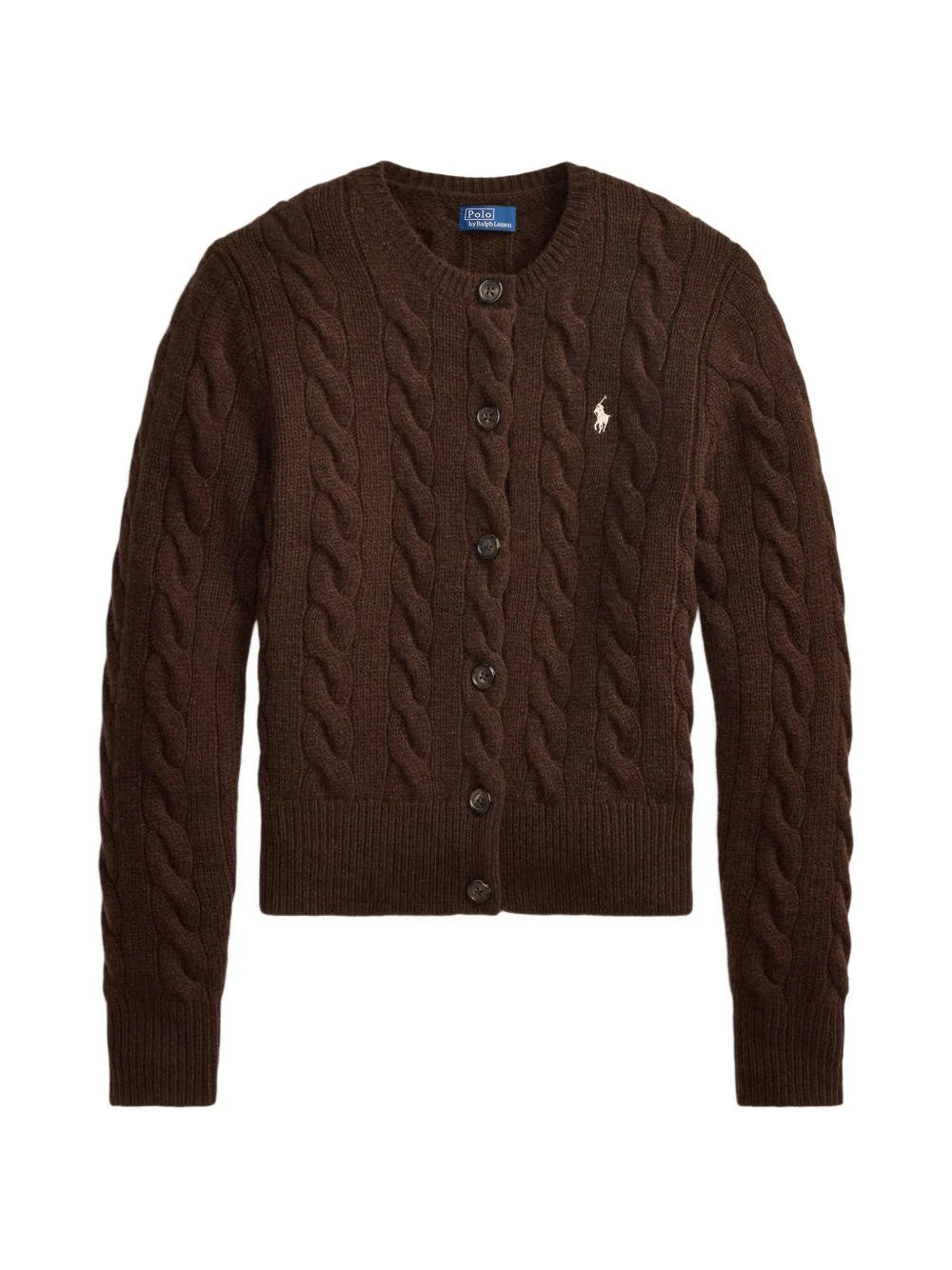 cable-knit wool-cashmere cardigan - 1