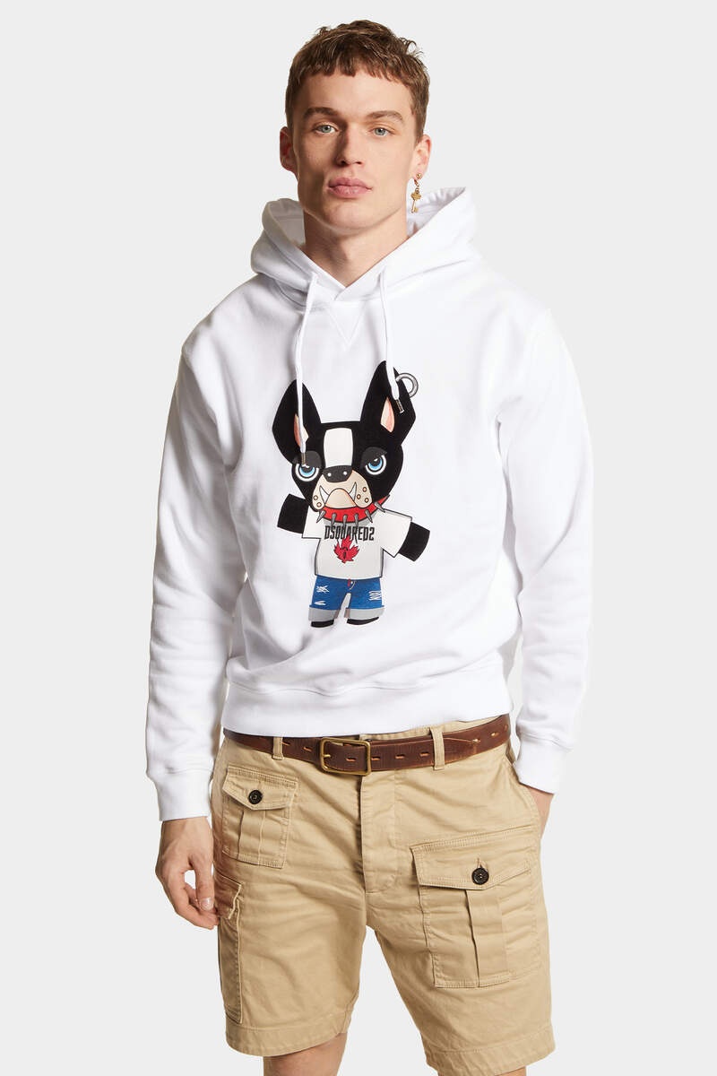 関税込 DSQUARED2 Ceresio Map Cool Fit Hoodie Sweatshirt Ceresio Map Cool Fit Hoodie Sweatshirt