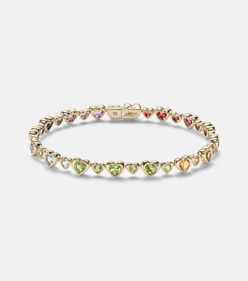 Heart 2 Heart 14kt gold bracelet with gemstones 1