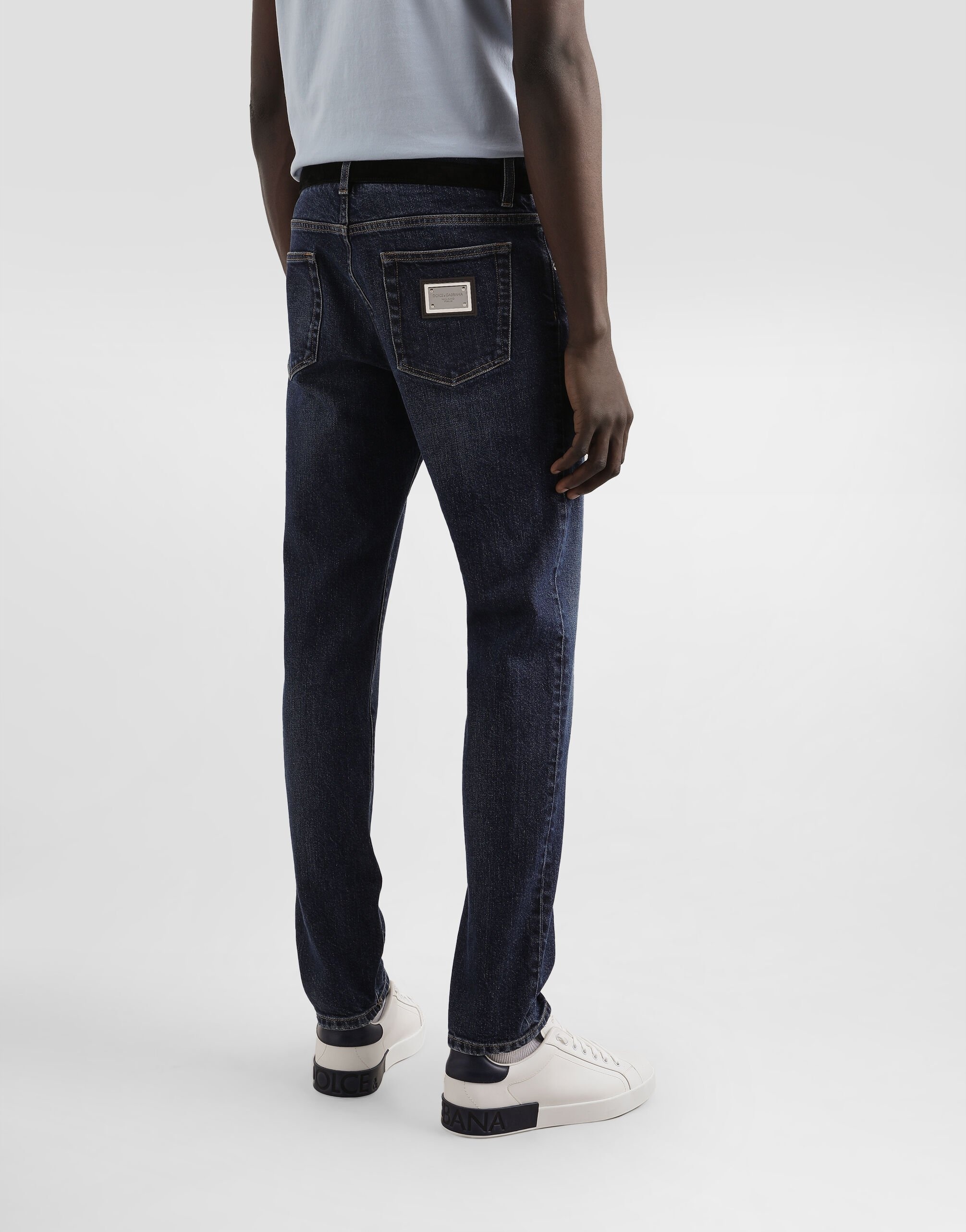 Slim-fit stretch cotton jeans - 3