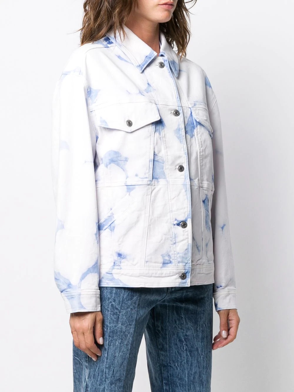 acid wash denim jacket - 3