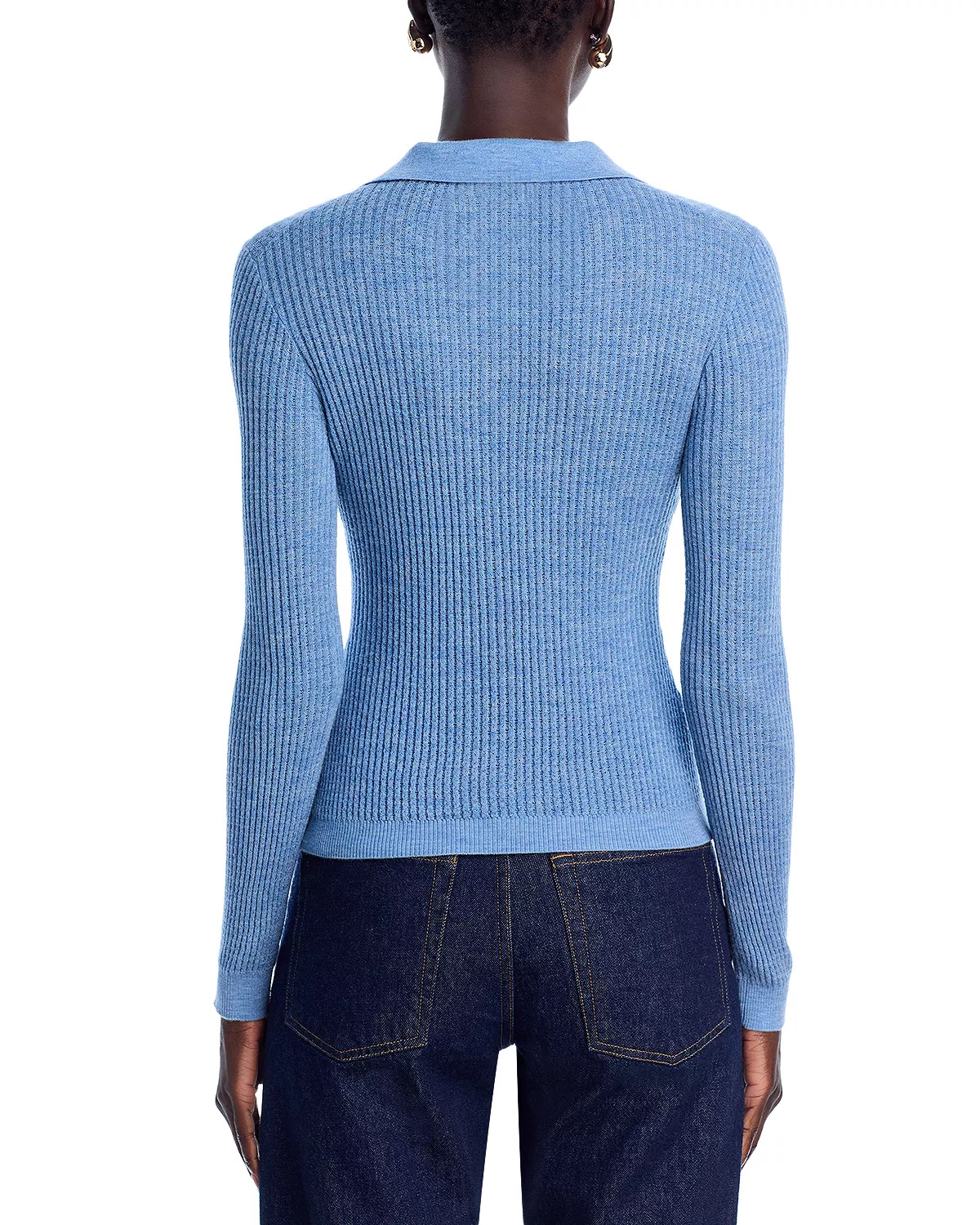 Cashmere Polo Neck Sweater - 3