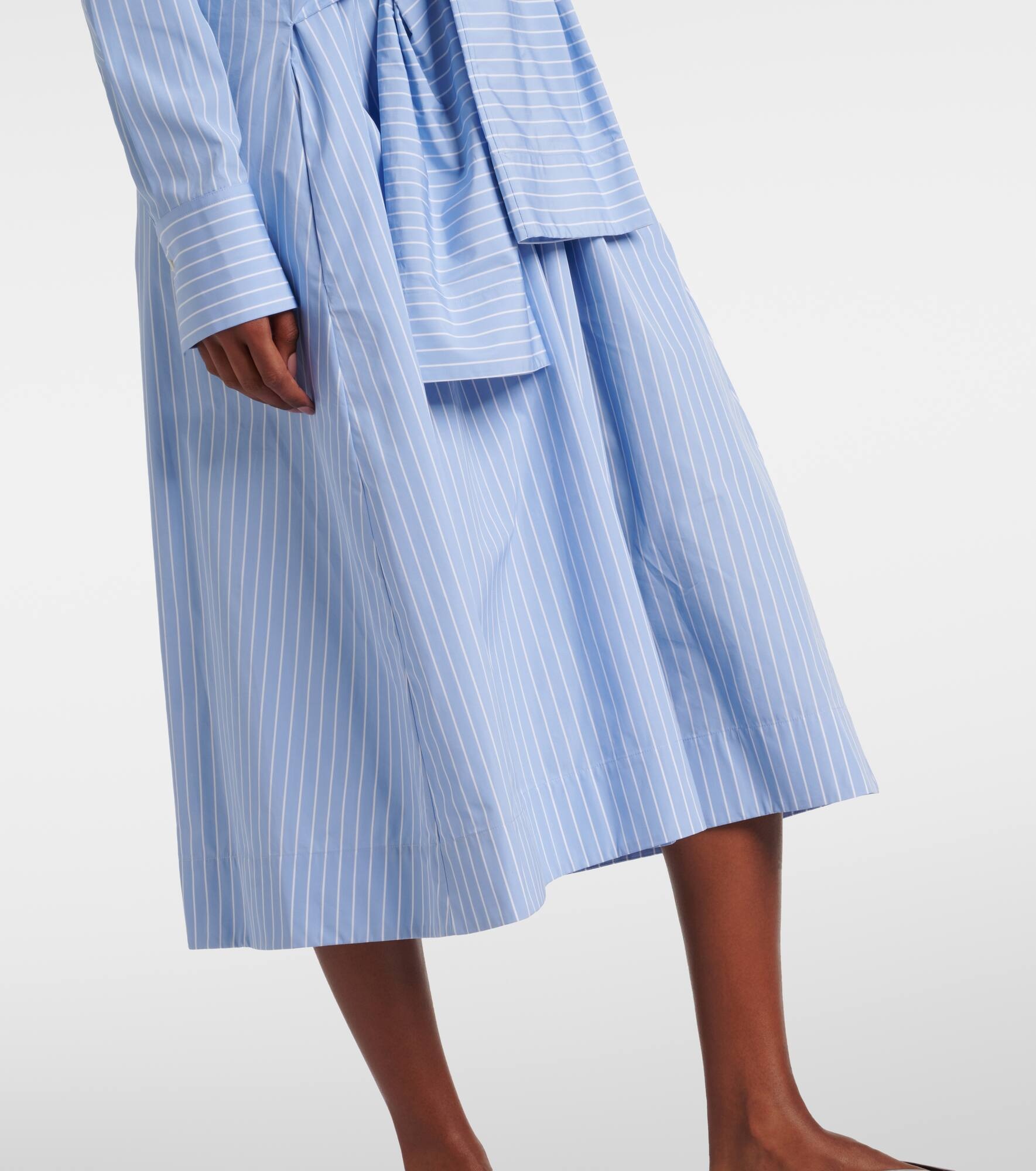 Layered cotton midi dress - 6