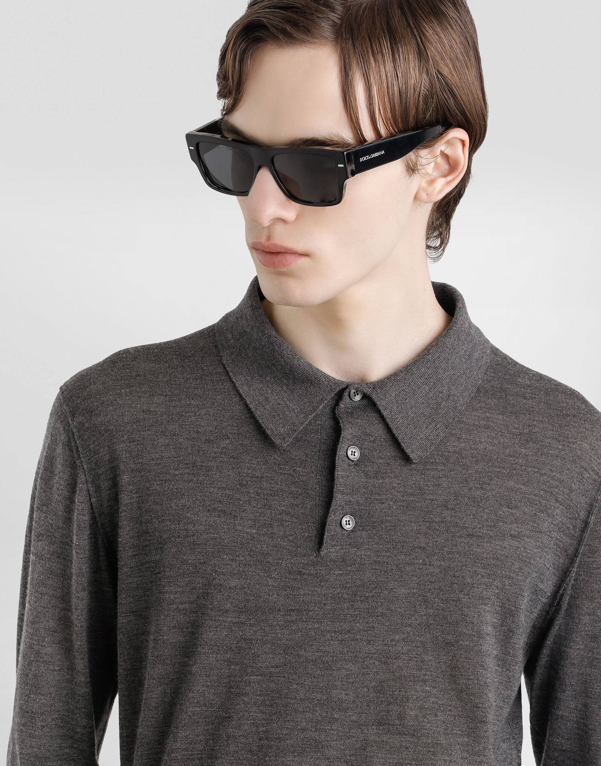 Cashmere polo shirt - 4