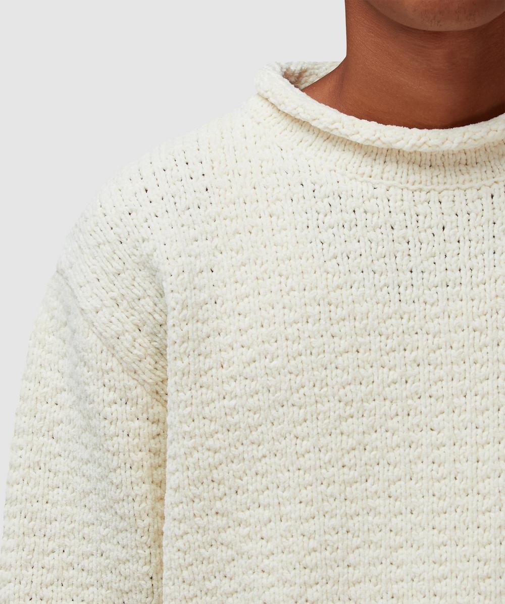 Chenille mock neck sweater - 5