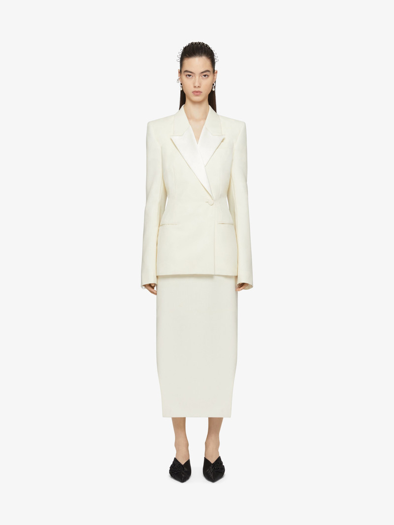 Givenchy ASYMMETRIC SKIRT IN WOOL AND MOHAIR outlook