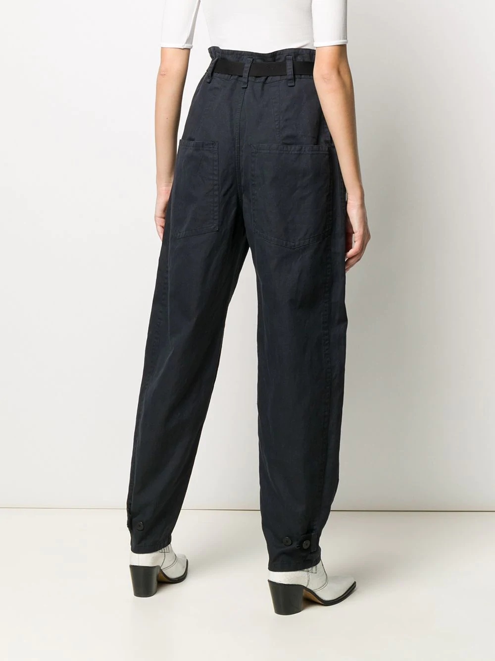 wide leg high waisted trousers  - 4