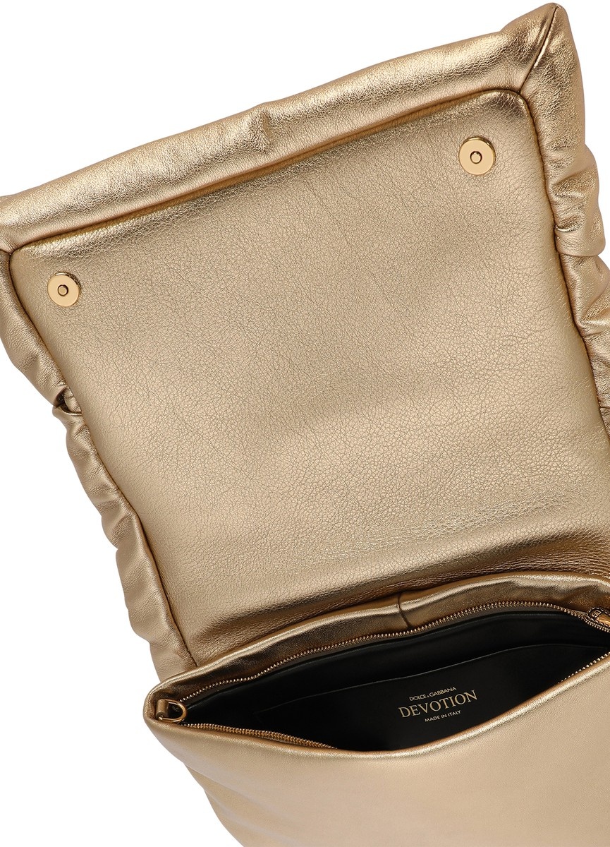 Medium foiled calfskin Devotion Soft bag - 5