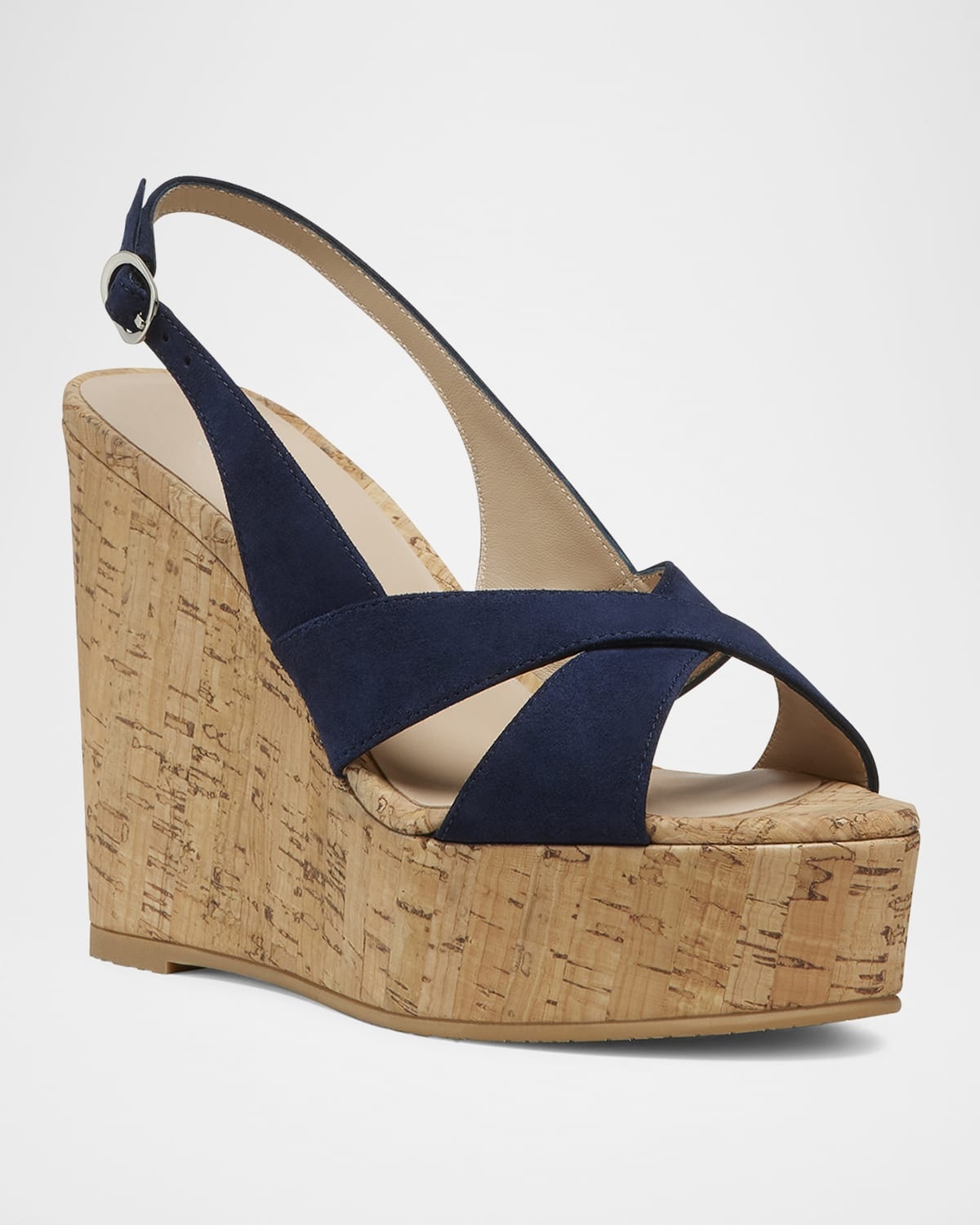 Dayna Suede Platform Wedge Sandals - 2